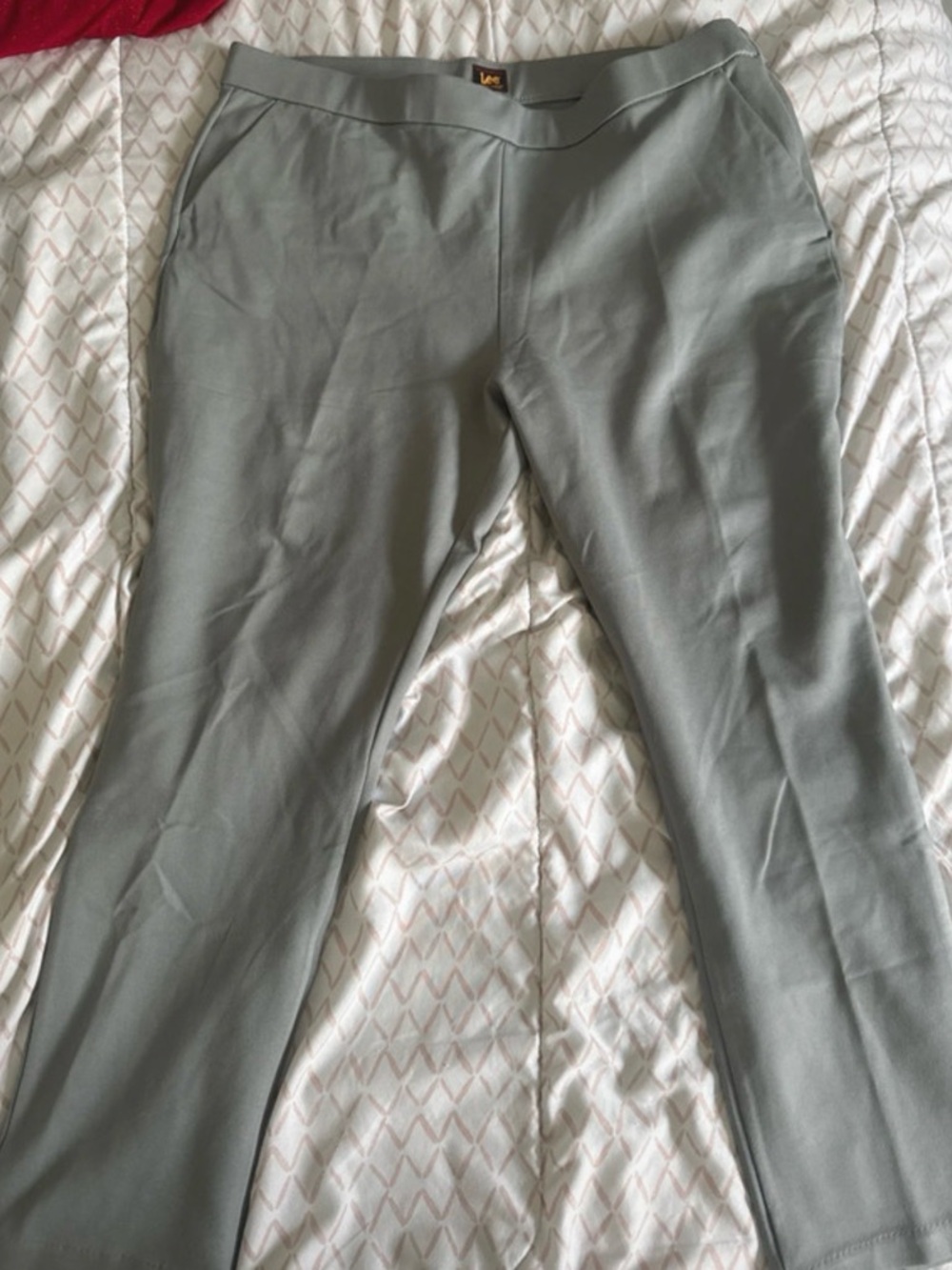 Lee Light Gray Straight Leg Pants
